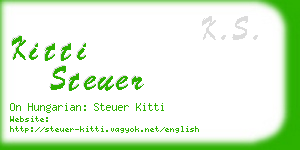 kitti steuer business card